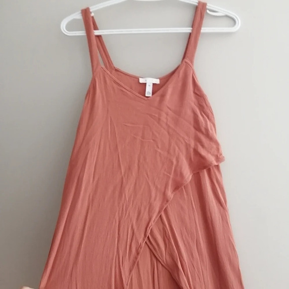 Leith Walk Thru Hi Low Asymetrical Flowy Tank Top with Train XS - Picture 6 of 15